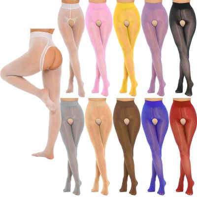 Women's Sheer Pantyhose Hollow Out Suspender Tights Thigh High Stockings Hosiery